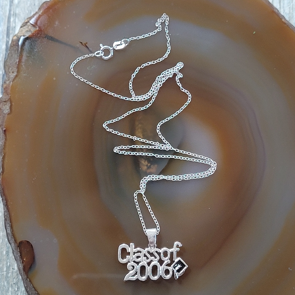 Silver 'Class of 2006' Pendant Necklace